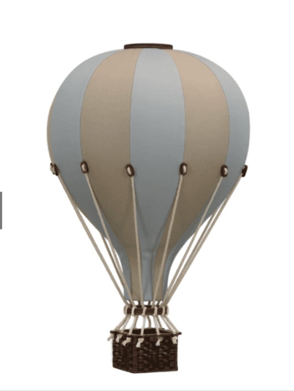 NWT Blue and Beige Decorative Hot Air Balloon Size Medium 35cm